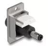 Delock panel tartó DC 5,5 x 2,5 mm-es anya DC 5,5 x 2,5 mm-es apa ezüst / fehér / fekete