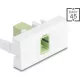 Delock Easy 45 Modul SC Simplex anya - SC Simplex anya limezöld / fehér