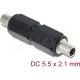 Delock DC Barrel Jack adapter DC 5,5 x 2,1 mm anya   anya csavarmenettel