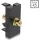 Delock Easy 45 modul RCA anya - RCA anya aranyozott fehér / fekete