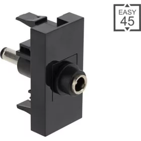   Delock Easy 45 modul DC 5.5 x 2.1 mm anya - DC 5.5 x 2.1 mm apa fekete