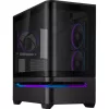 Asus Prime AP202 ARGB táp nélküli ablakos MT Mini Tower számítógépház fekete