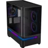 Asus Prime AP202 ARGB táp nélküli ablakos MT Mini Tower számítógépház fekete