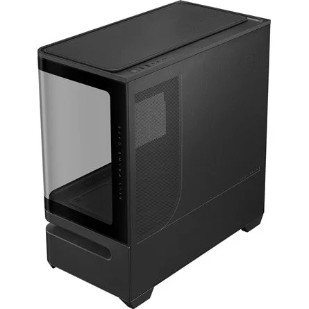 Asus Prime AP202 ARGB táp nélküli ablakos MT Mini Tower számítógépház fekete