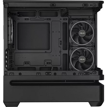 Asus Prime AP202 ARGB táp nélküli ablakos MT Mini Tower számítógépház fekete