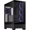 Asus A31 Plus táp nélküli ablakos Mid Tower számítógépház fekete