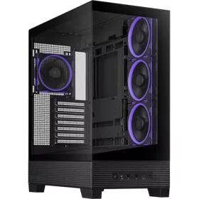   Asus A31 Plus táp nélküli ablakos Mid Tower számítógépház fekete