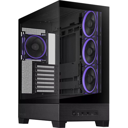 Asus A31 Plus táp nélküli ablakos Mid Tower számítógépház fekete
