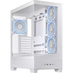   Asus A31 Plus táp nélküli ablakos Mid Tower számítógépház fehér
