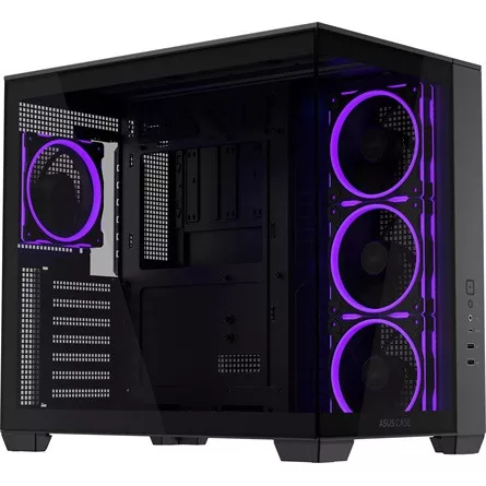 Asus A32 Plus táp nélküli ablakos Mid Tower számítógépház fekete