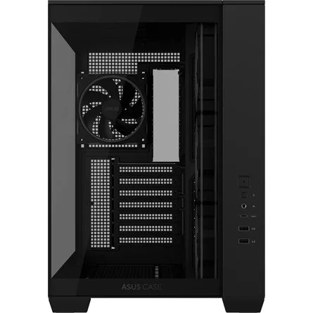 Asus A32 Plus táp nélküli ablakos Mid Tower számítógépház fekete