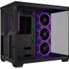 Asus A32 Plus táp nélküli ablakos Mid Tower számítógépház fekete