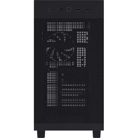 Asus Prime AP303 Tempered Glass táp nélküli ablakos Mid Tower számítógépház fekete