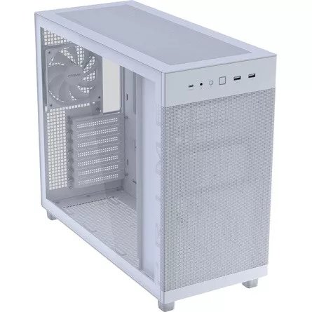 Asus Prime AP303 Tempered Glass táp nélküli ablakos Mid Tower számítógépház fehér