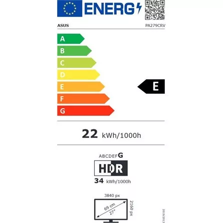 Asus ProArt PS279CRV 27" IPS LED monitor fekete-ezüst (USB-C: 96W)
