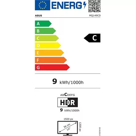 Asus ZenScreen Duo MQ149CD 14" OLED hordozható monitor szürke