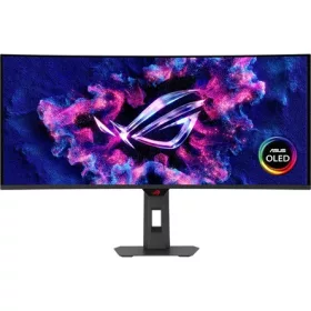   Asus ROG Strix XG34WCDG 34" ívelt Quantum Dot OLED gaming monitor fekete 175Hz G-Sync / FreeSync Premium (USB-C: 15W)