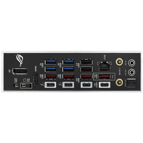 ASUS ROG STRIX Z890-F GAMING WIFI LGA1851 ATX gaming MB - Intel Z890 4xDIMM DDR5 5xM.2 4xSATA PCIe 5.0 2.5Gb Ethernet WiFi 7 + Bluetooth 1xDisplayPort 1xHDMI 2xIntel Thunderbolt 4 ports (USB T...