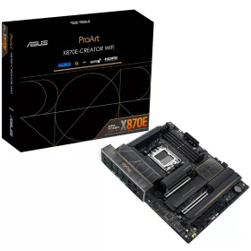   ASUS PROART X870E-CREATOR WIFI AM5 ATX professional MB - AMD X870E 4xDIMM DDR5 4xM.2 4xSATA PCIe 5.0 10Gb + 2.5Gb Ethernet WiFi 7 + Bluetooth 1xHDMI 2xUSB4 40Gbps ports (USB Type-C) with Aura ...