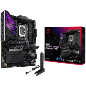   ASUS ROG STRIX Z890-E GAMING WIFI LGA1851 ATX gaming MB - Intel Z890 4xDIMM DDR5 7xM.2 4xSATA PCIe 5.0 5Gb Ethernet WiFi 7 + Bluetooth 1xDisplayPort 1xHDMI 2xIntel Thunderbolt 4 ports (USB Typ...