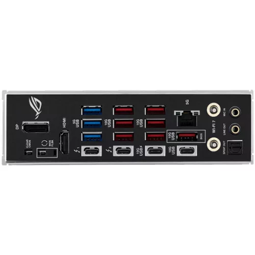 ASUS ROG STRIX Z890-E GAMING WIFI LGA1851 ATX gaming MB - Intel Z890 4xDIMM DDR5 7xM.2 4xSATA PCIe 5.0 5Gb Ethernet WiFi 7 + Bluetooth 1xDisplayPort 1xHDMI 2xIntel Thunderbolt 4 ports (USB Typ...