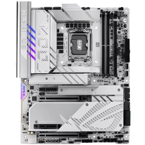 ASUS ROG MAXIMUS Z890 APEX LGA1851 ATX gaming MB - Intel Z890 2xDIMM DDR5 6xM.2 4xSATA PCIe 5.0 5Gb Ethernet WiFi 7 + Bluetooth 2xIntel Thunderbolt 4 ports (USB Type-C) with Aura Sync