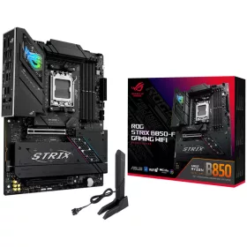   ASUS ROG STRIX B850-F GAMING WIFI AM5 ATX gaming MB - AMD B850 4xDIMM DDR5 4xM.2 2xSATA PCIe 5.0 2.5Gb Ethernet WiFi 7 + Bluetooth 1xDisplayPort 1xHDMI with Aura Sync