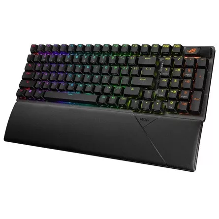Asus ROG Strix Scope II 96 Wireless Bluetooth / vezeték nélküli / USB magyar gaming ROG NX Snow mechanikus billentyűzet