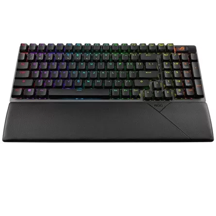Asus ROG Strix Scope II 96 Wireless Bluetooth / vezeték nélküli / USB magyar gaming ROG NX Snow mechanikus billentyűzet