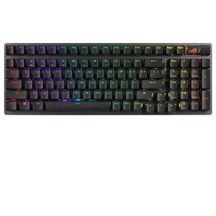 Asus ROG Strix Scope II 96 Wireless Bluetooth / vezeték nélküli / USB magyar gaming ROG NX Snow mechanikus billentyűzet