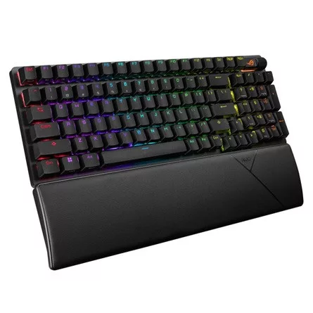 Asus ROG Strix Scope II 96 Wireless Bluetooth / vezeték nélküli / USB magyar gaming ROG NX Snow mechanikus billentyűzet