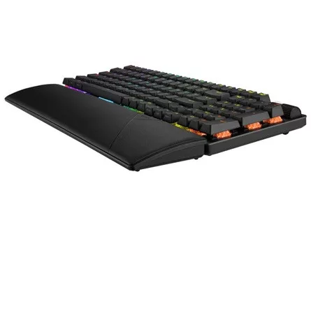 Asus ROG Strix Scope II 96 Wireless Bluetooth / vezeték nélküli / USB magyar gaming ROG NX Snow mechanikus billentyűzet