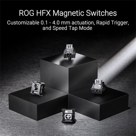 Asus ROG Falchion Ace USB-C angol (US) gaming ROG HFX Magnetic mechanikus billentyűzet fekete