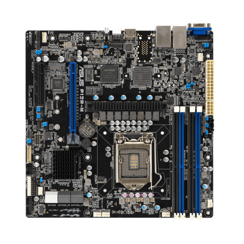 ASUS szerver MB P12R-M LGA1200 Xeon E-2300,4UDIMM,6SATA,1xM.2,2xI210AT,ASMB10,mi