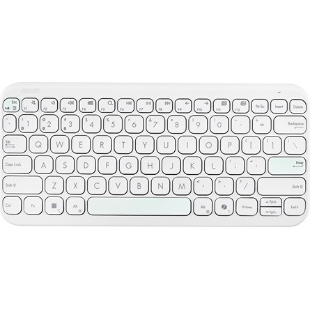 Asus Marshmallow Keyboard KW100 Bluetooth magyar membrán billentyűzet fehér (Iridescent White)