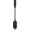Asus Noise-Canceling Mic Adapter USB-C -> Jack stereo 3,5mm M/F adapter fekete