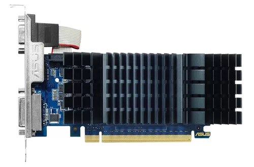 ASUS Video Card NVidia GeForce GT 730 2GB GDDR5 BRK VGA low-profile graphics card for silent HTPC build (with I/O port brackets), PCIe 2.0, 1xD-SUB, 1xDVI-D, 1xHDMI 1.4a