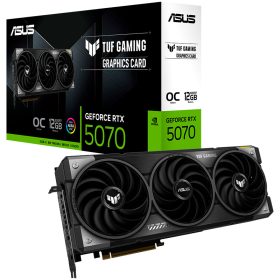   ASUS Video Card NVidia TUF Gaming GeForce RTX 5070 OC Edition 12GB GDDR7 (TUF-RTX5070-O12G-GAMING) VGA, PCIe 5.0, 2xHDMI 2.1b, 3xDisplayPort 2.1b