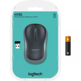  Logitech M185 vezeték nélküli optikai egér szürke /910-002238/