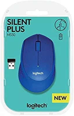 Logitech M330 SILENT PLUS vezeték nélküli optikai egér kék /910-004910/