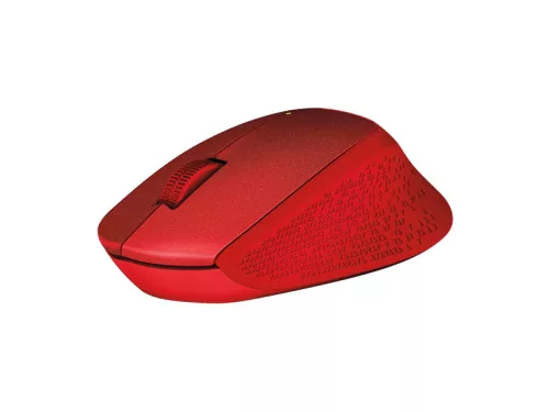 Logitech M330 SILENT PLUS vezeték nélküli optikai egér piros /910-004911/