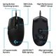 Logitech G Pro (HERO) gaming egér USB /910-005440/