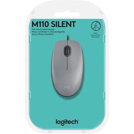 Logitech M110 Silent USB optikai egér szürke