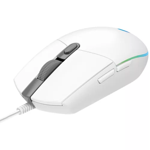 LOGITECH G102 LIGHTSYNC Corded Gaming Mouse - WHITE - USB - EER
