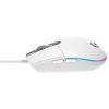 LOGITECH G102 LIGHTSYNC Corded Gaming Mouse - WHITE - USB - EER