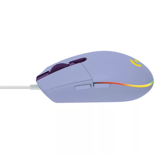 LOGITECH G102 LIGHTSYNC Corded Gaming Mouse - LILAC - USB - EER