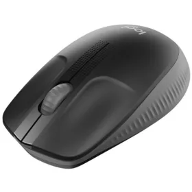   Logitech M190 teljes méretű vezeték nélküli optikai egér sötétszürke-fekete (910