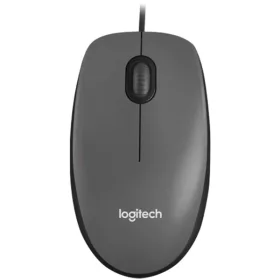   LOGITECH Mouse M100 - BLACK - USB - N/A - EMEA - AKOYA HANGTAB BOX M100