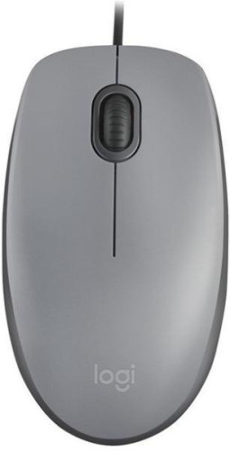 LOGITECH M110 Silent - MID GRAY - USB - N/A - EMEA-808 - AKOYA HANGTAB BOX M110S