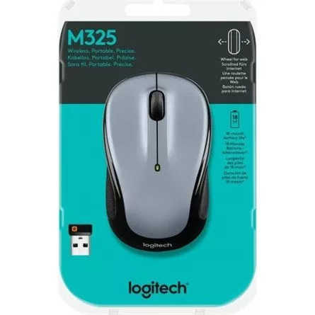 LOGITECH Wireless Mouse M325s - LIGHT SILVER - 2.4GHZ - EMEA